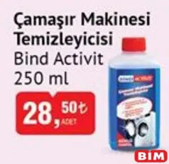 BİND ACTİVİT ÇAMAŞIR MAKİNESİ TEMİZLEYİCİSİ 250 ML